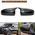 thumbnail image 3 of ALLTIMES M Style Rear View Mirror Cap Cover for BMW X5 X6 E70 E71 2007-2013, Carbon Fiber Look ABS Plastic, 3 of 9