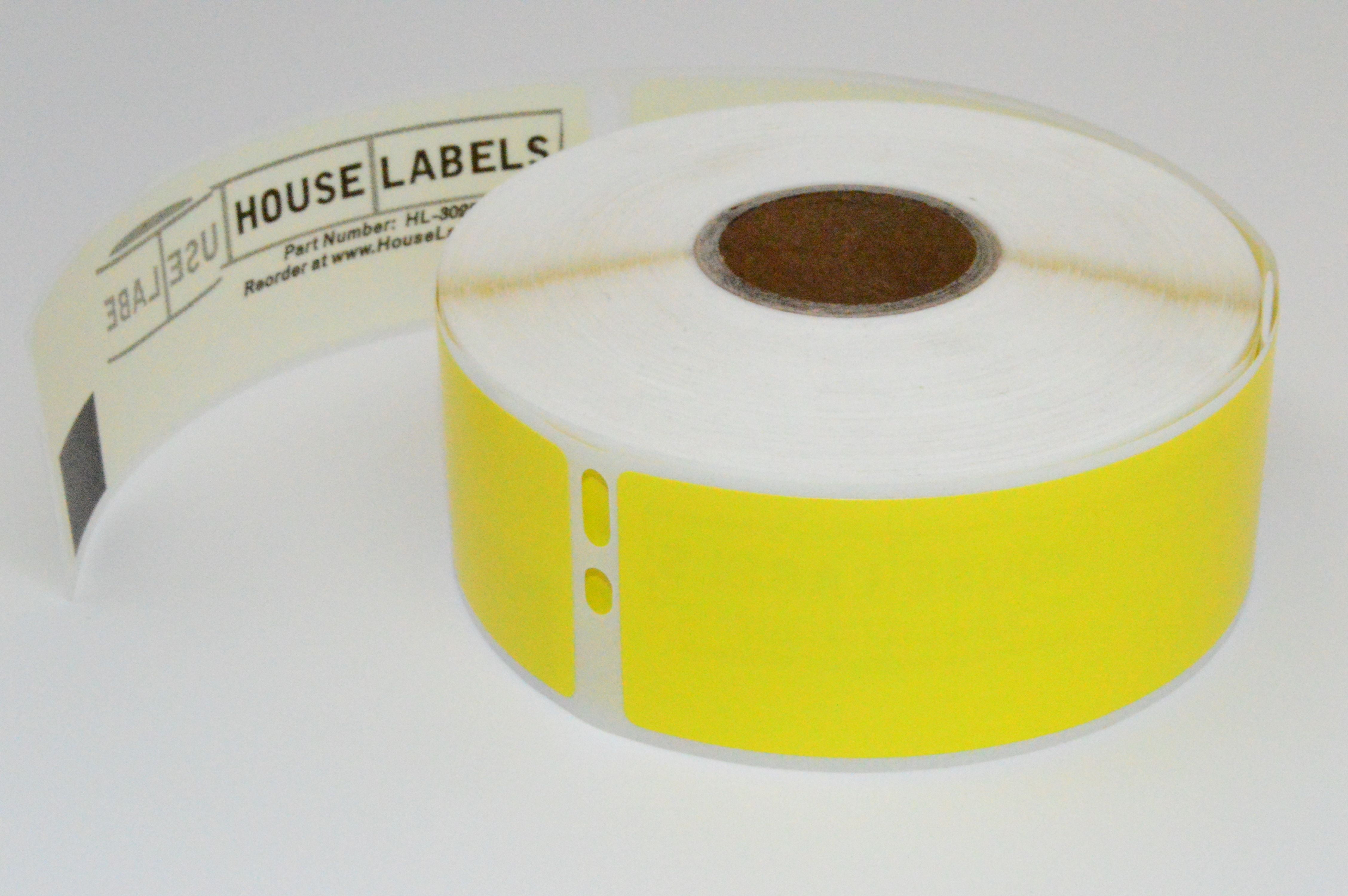 2 Rolls; 350 Labels per Roll of 30252 YELLOW Address