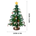 thumbnail image 3 of Árbol de Navidad de Madera de Contrachapado, Hecho a Mano, Regalo para Niños, Decoración de Escritorio y Ventana, Verde Grande, 3 of 7