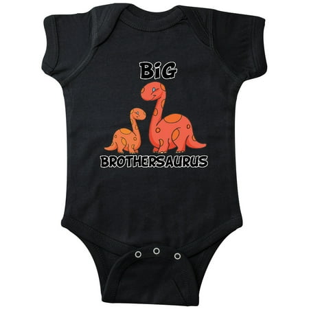 

Inktastic Big Brothersaurus with Cute Sibling Dinosaurs Gift Baby Boy Bodysuit