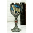 thumbnail image 2 of Celtic Howling Gray Wolf At Starry Night Mountains Coffee Mug & Wine Goblet Set, 2 of 11
