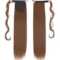 thumbnail image 2 of SEGO One Piece Ponytail Hair Extensions Clip in Wrap Around on Pony Tail Thick Real Natural Synthetic Fibre Ponytail Hairstyle Hairpiece for Women, 2 of 9