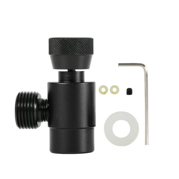Adaptateur de Recharge CO2 Durable, Connecteur Adaptateur de Recharge CO2 en Métal, Broche de Valve Réglable pour Machine à Souder