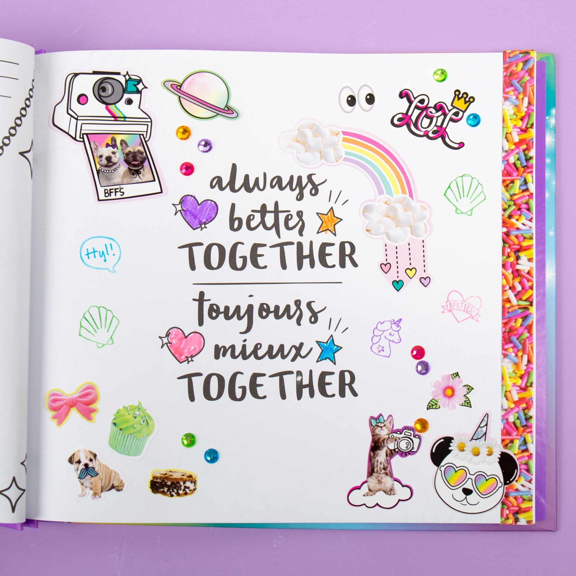 Just My Style Multicolor Scrapbook and Cards Stationery Set, Paper Crafting, Kids, Ages 6+