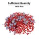 thumbnail image 3 of 1450 Pcs Strass de Hotfix Gemas de Cristal de Vidrio (Set SS6-SS30, Rojo Claro), 3 of 6