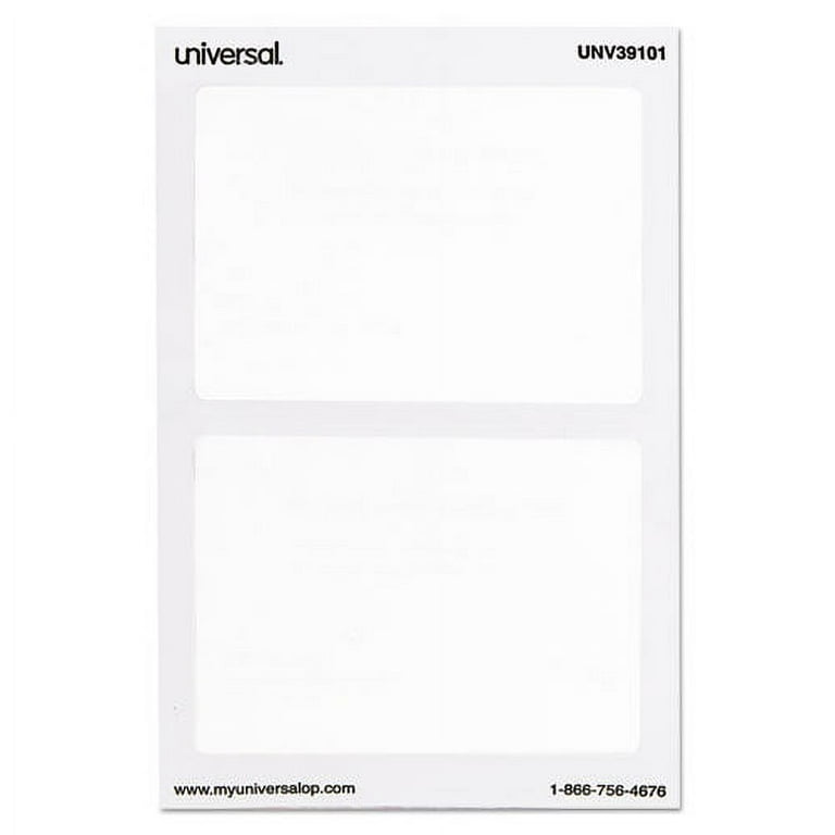 Plain Self-Adhesive Name Badges, 3 1/2 x 2 1/4, White, 100/Pack Plain Self-Adhesive Name Badges, 3 1/2 x 2 1/4, White, 100/Pack
