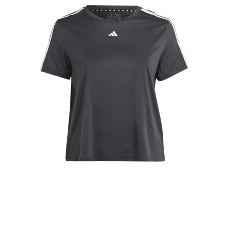 Adidas Womens Training Entrenamiento Basic T-Shirt, Black, Plus Size, 1X