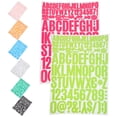 thumbnail image 2 of 8 Sheets Adhesive Stickers English Alphabet Number Stickers Laptop Decals Number Letter Sticker, 2 of 6