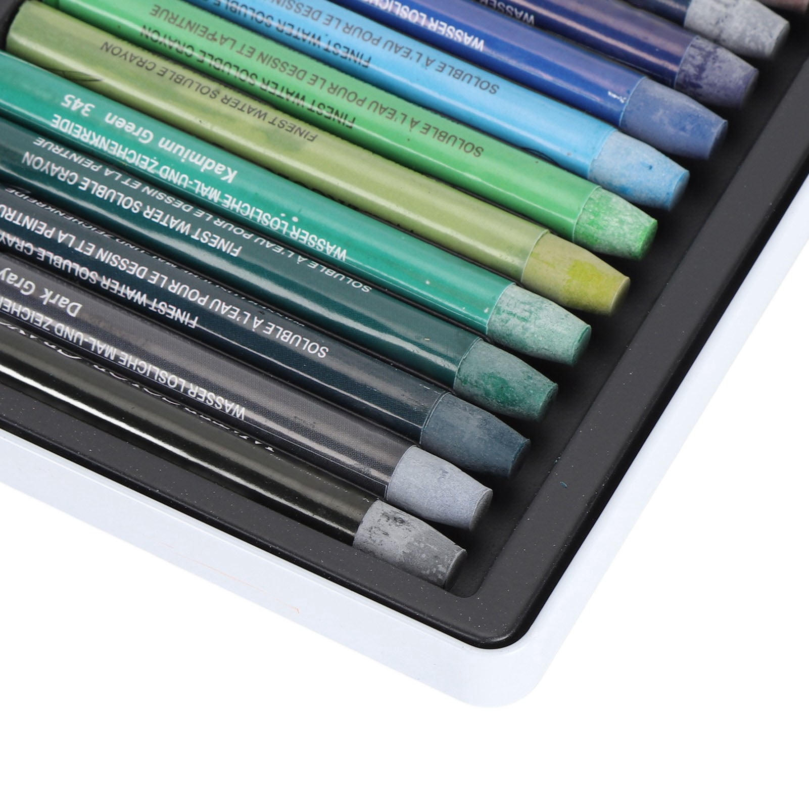 Yajisi Premium Water Soluble Crayon Sticks for Artists & Crafts, Silky Smooth Blendable 24 Colors (23 cm / 9.06 inches)