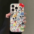 thumbnail image 3 of Disneys-funda de teléfono con Graffiti, carcasa anticaída para iPhone 16, 15, 14, 13, 12, 11, pro MAX, 7, 8Plus, XR, XS MAX, Y2K, 3 of 5
