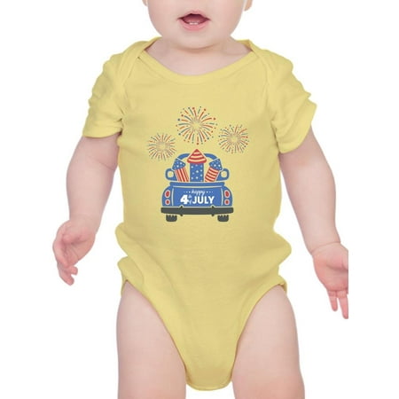 

Happy 4Th Of July Fireworks Bodysuit Infant -Image by Shutterstock 6 Months