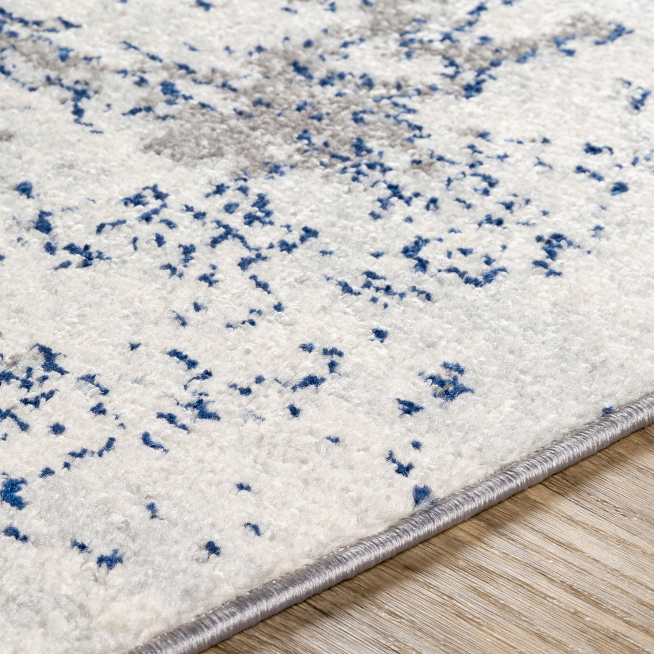 Livabliss Area Rugs for Living Room, 8x10 Sunderland Modern White Rug, Bedroom Dining Room Home Decor Stain Resistant Carpet (7'10" x 10'2")
