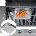 thumbnail image 3 of Broiler Pan for Oven, Rectangular Tray Deepened Kitchen Bakeware Rack Roaster Refrigerated Crisper Chassis Grid Roasting Pans Cookie Nonstick Cake Pastry with Grill Set Idea9.25*6.88*1.96IN, 3 of 8