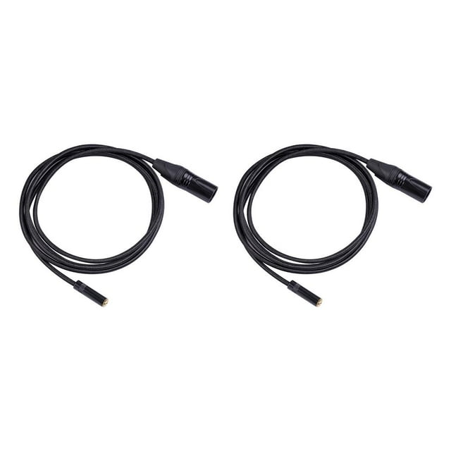 maskred Dual Shielded Audio Cable Professional Plug Adapter Headphone Splitter Sound Card Home Supplies for Smartphone Microphone 2m 2PCS