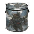 thumbnail image 6 of WOBOGO The Boy with Wings Foldable Laundry Baskets with Carry Handle Zipper Closure Travel Bathroom College Dorm Essentials, 6 of 7