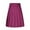 Hot Pink, variant on Women's Pleated Skirts Vintage Solid Color Knee-Length Long Skirts High Waist Casual Mid Length A-Line Skirts