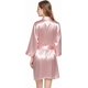 thumbnail image 2 of Bata para dormir mujer, Camison Mujer Dormir en V, Tipo kimono, Pijama de Seda para Mujer Sexy, Corto para Novia para Boda, Fiesta, Ropa de Dormir Sedosa, 2 of 3