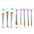 thumbnail image 1 of Trayknick Unique Mermaid Makeup Brush Foundation Powder Blush Eyeshadow Cosmetic Tool Kit, 1 of 10