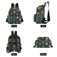 thumbnail image 4 of FORMRS Mini Backpack Purse for Women Travel Daypack Casual Shoulder Bag, Beige Christmas Trees, 4 of 7