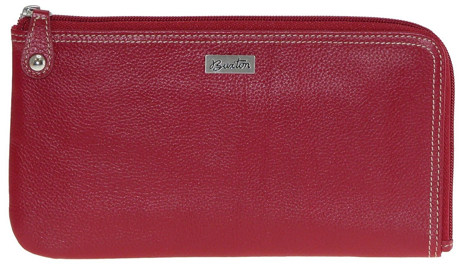 Buxton WS01W57 Westcott LZip Expandable Wallet, Red