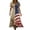 Dark Blue, variant on 250th Anniversary USA Dress Women V Neck Sleeveless Pocket Independence Day Flag Loose Sun for Parade,Royal Blue S