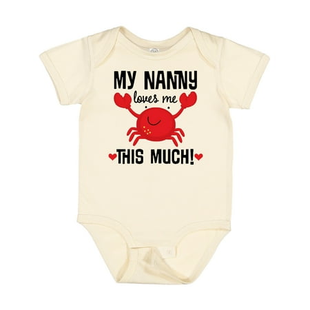 

Inktastic Nanny Loves Me Grandson Gift Baby Boy or Baby Girl Bodysuit