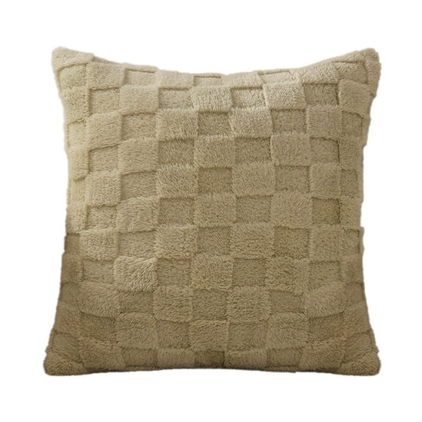 Sofás para la Sala de Estar Set de Almohadas de Piel, Cómodo Algodón Terciopelo Salón Sofá Cojín, Respaldo de Oficina Cintura Cojín Cojín Cubiertas de Sofá para la Sala de Estar