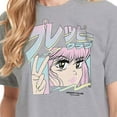thumbnail image 3 of Instant Message - Preppy Club - Juniors Anime Cropped Cotton Blend T-Shirt, 3 of 6