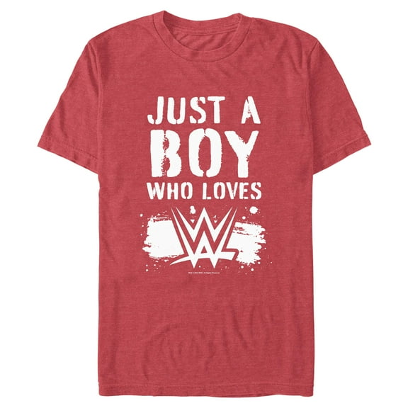 Mens WWE Boy Who Loves Wrestling T Shirt