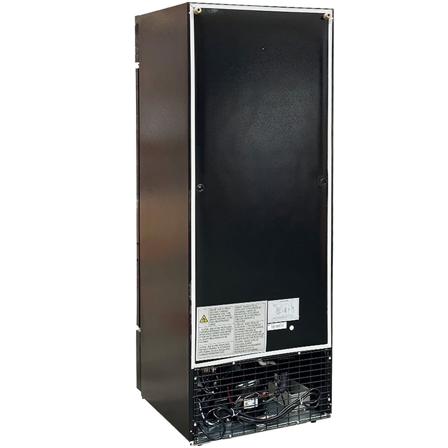 25 in. Single Tempered Glass Door Beverage Refrigerator, 11.47 Cu. Ft. NSF Commercial Cooler