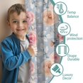 thumbnail image 3 of Blackout Kids Curtains,Pioneer Flower Floral Print Pattern Childrens Insulated Curtains Set Of 2,Bedroom Essentials,Toddler Room Decor 42"x54", 3 of 5