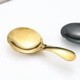 thumbnail image 2 of 4 cucharas de acero inoxidable con mango corto, cucharas redondas de postre de 3,54x1,77 pulgadas, cuchara para helado, uso para cocina o restaurante, 2 of 5