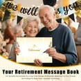 thumbnail image 3 of Retirement Party Decorations Retirement Banner The Legend Has Retired Sash Black Gold Happy Retirement Favors Farewell Party Supplies Set 2, 3 of 7
