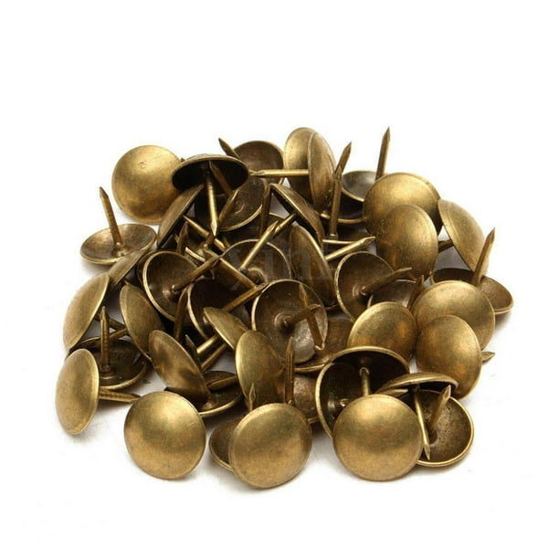 AMLESO Bronze 100-set Pins Thumb Tacks Push Pins Office Supplies Thumbtack  11x11mm 