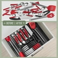 thumbnail image 6 of Sorbus Large Expandable Silverware Drawer Organizer – Adjustable Utensil & Cutlery Tray, Black, 6 of 10