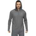 thumbnail image 5 of Tyhengta Mens UPF 50+ Long Sleeve T-Shirts Sun Protection Hooded Fishing Hiking Rash Guard Swim Quick Dry Lightweight Shirts Charcoal Grey M, 5 of 7