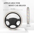 thumbnail image 3 of Naloa Ladybugs And Flowers Elastic Steering Wheel Cover, Auto Steering Wheel Cover – 15 Inch, Fit Suvs,Vans Cars,Trucks, 3 of 6