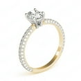 thumbnail image 2 of Oval Cut Solitaire With Accents Engagement Ring 18K White Gold, 2 of 3