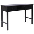 thumbnail image 1 of vidaXL Writing Desk Black 110x45x76 cm Wood, 1 of 5