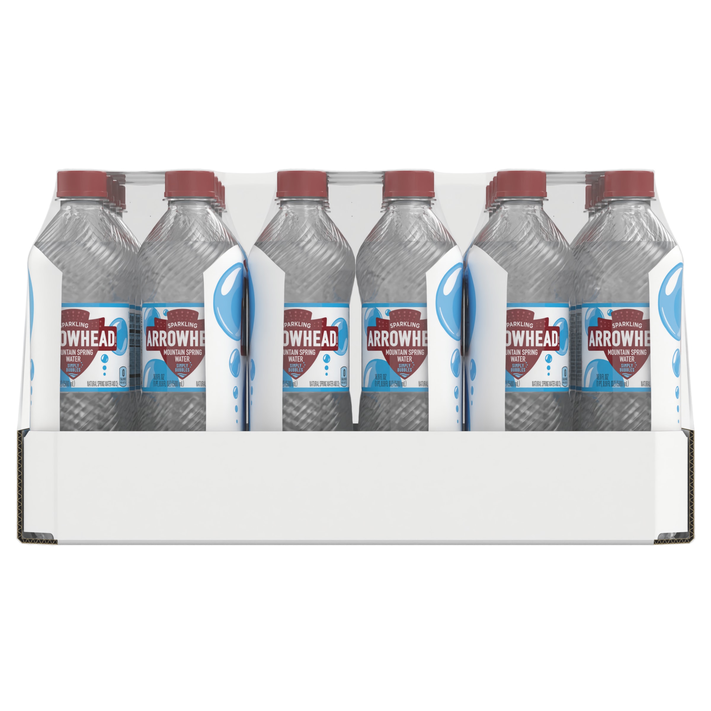 Arrowhead Sparkling Water, Simply Bubbles, 16.9 oz. Bottles (24 Count