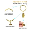 thumbnail image 4 of 42 Pack Curtain Rings with Clips 1.26" Interior Diameter,Metal Drapery Ring with Clips Compatible with up to 1 inch Drapery Rod,Strong Vintage Decorative Rustproof Drapery Ring with Hooks(Gold), 4 of 8