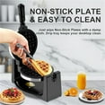 thumbnail image 3 of Waffle Maker, Rotating Belgian Waffle Maker, 180° Flip Waffle Iron, Non-Stick Plate, Adjustable Browning Control, Foldable Cool Touch Handle, Removable Drip Tray, 3 of 6