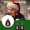 thumbnail image 1 of Pendientes para mujer, regalos para mujer, pendientes de cuero estilo navideño para niña que añaden un toque festivo, anillos de moda., 1 of 2