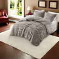 thumbnail image 5 of Luxury Gray Faux Fur Bedding Set King/Cal King Modern Comfort for Home, 5 of 12