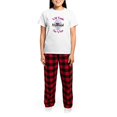 thumbnail image 4 of CafePress - Will Trade Husband For Wine Women's Light Pajamas - Women's Short Sleeve Print T-Shirt and Pants Light Cotton Pajama Set, 4 of 7