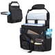 thumbnail image 1 of Organizador de asiento delantero de coche con funda y funda para portátil, organizador de asiento de coche con correas ajustables en la espalda, color negro, 1 of 7