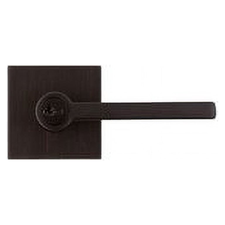 Kwikset 91560-006 Venetian Bronze Halifax Square Keyed Entry Lever