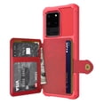 thumbnail image 2 of Samsung Galaxy S20 Ultra Wallet Case, Dteck Heavy Duty Hard Silicone Shockproof Case Flip Leather Card Holder Protective Cover For Samsung Galaxy S20 Ultra 6.9 inch, Red, 2 of 8