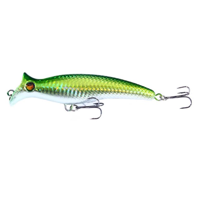 Señuelo de escalada de ondas, 12,5 cm, 20g, Multicolor, doble, tres ganchos, plástico, ojo biónico, señuelo de pesca para pesca