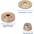 thumbnail image 3 of Wire Brush Trimmer Head, 8 Inch Wire Brush Cutter Trimmer Head with Adapter Kit, Rotary Weed Brush Steel Wheel Blade for Garden Brick Road Pavement Joints Moss Rust Removal (Fine Steel Wire 8 Inch), 3 of 7